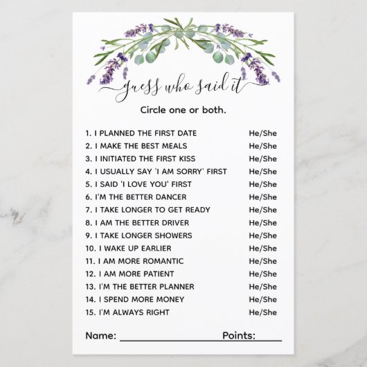 Raad eens wie zei het lavendel vrijgezellenfeest s (Voorkant)