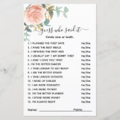 Raad eens wie zei het roos floral vrijgezellenfees (Voorkant)