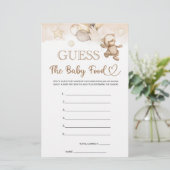 Raad het Baby Food Baby Beer Baby shower spel (Staand voorkant)