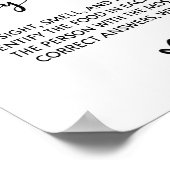 Raad het Baby Food Baby shower spel bord Poster (Hoek)