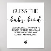 Raad het Baby Food Baby shower spel bord Poster (Voorkant)
