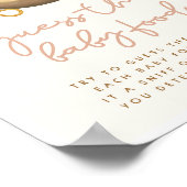 Raad het Baby Food Boho Baby shower Spelbord Poster (Hoek)