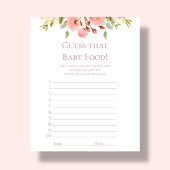 Raad het Baby voedsel | Briefpapier spel