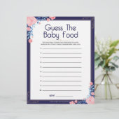 Raad het Baby voedsel [Floral Lijst] Briefhoofd (Staand voorkant)