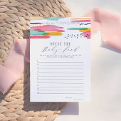 Raad het Baby voedsel | Moderne Abstracte roze en  Kaart