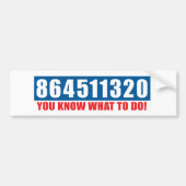 Raad het bericht en doe het Bumpersticker (Voorkant)