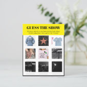 Raad het Show Gepersonaliseerde Playbill Party Gam (Staand voorkant)