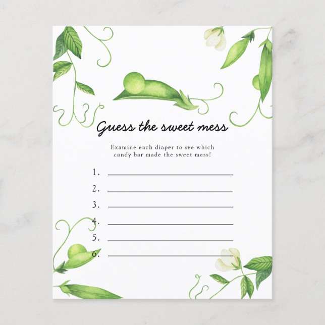 Raad het Sweet Mess spel - Kleine erwt (Voorkant)