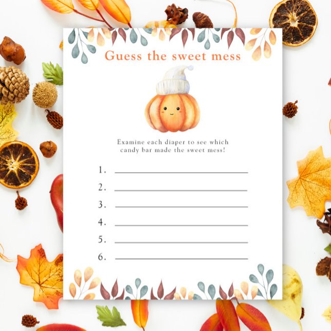 Raad het Sweet Mess spel - Pumpkin (Creator heeft geüpload)