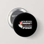 Raad Hoe Kip Grappige Kippen Grappen Kip Ronde Button 5,7 Cm (Voorkant /achterkant)