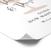 Raad hoeveel bloemblaadjes bruidsmeisje shower spe poster (Hoek)