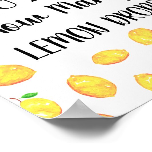 Raad hoeveel citroendruppels bruidsfeest poster (Hoek)