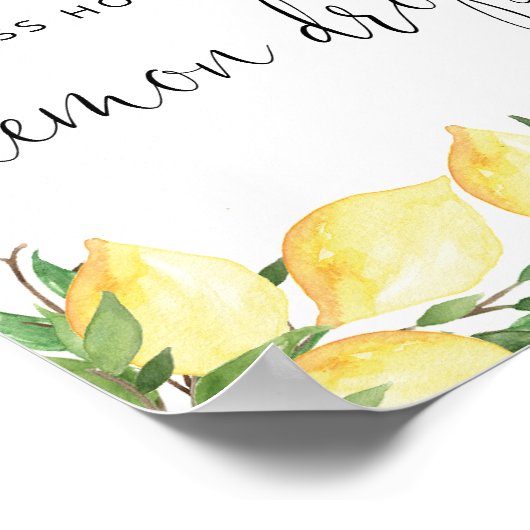 Raad hoeveel citroendruppels douche spelbord poster (Hoek)