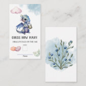 Raad hoeveel draken-eieren baby shower spel informatiekaartje (Voorkant / Achterkant)