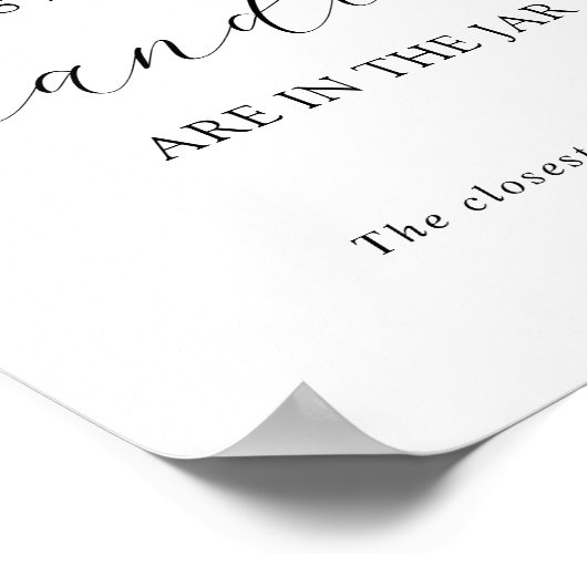 Raad Hoeveel Er in de Pot Zit Douche Spel Poster (Hoek)