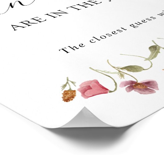 Raad Hoeveel Er in de Pot Zit Douche Spel Poster (Hoek)