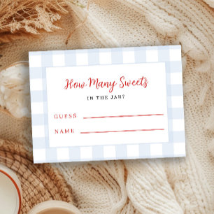 Raad hoeveel game boy baby shower informatiekaartje