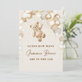 Raad hoeveel Gummie-beren er in de pot zitten bord Kaart (Staand voorkant)