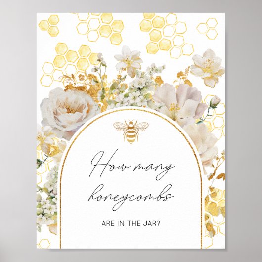 Raad hoeveel honingraten er in de pot zitten poster (Voorkant)