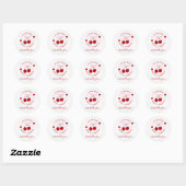 Raad Hoeveel Kersen Bruiloftsfeest Ronde Sticker (Vel)