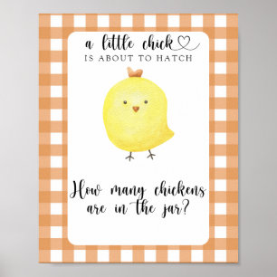 Raad hoeveel kippen er in de pot zitten poster