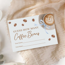 Raad Hoeveel Koffiebonen Baby Shower
