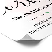 Raad Hoeveel Kurken Citroen Roze Bruidsfeest Spel Poster (Hoek)