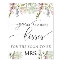 Raad hoeveel kusjes | Chic Wildflower