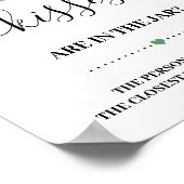 Raad hoeveel kusjes citroenen Bruidsmeisjesfeest b Poster (Hoek)