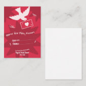 Raad hoeveel kusjes spel Witte Duif Liefdesbrief Informatiekaartje (Voorkant / Achterkant)