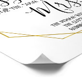 Raad hoeveel kusjes voor het bijna mevrouw bord poster (Hoek)