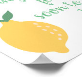 Raad Hoeveel Kussen Gele Citroen Bruidsdouche Poster (Hoek)