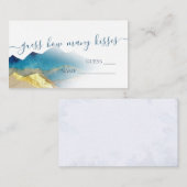 Raad hoeveel kussen Gouden Bergen Bruidsdouche Informatiekaartje (Voorkant / Achterkant)