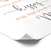 Raad hoeveel kussen perzik bruidsdouche spel poster (Hoek)