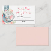 Raad hoeveel pinda's kaartjes inserts baby shower informatiekaartje (Voorkant / Achterkant)