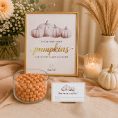Raad Hoeveel Pompoenen Bord | Blush Herfst Spel Poster