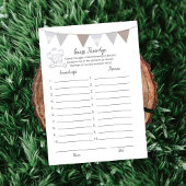 Raad hun leeftijd spel moderne babyolifant kaart