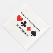 Raad Intelligent Bridge Vier Kaart Suits spelen Servet (Hoek)