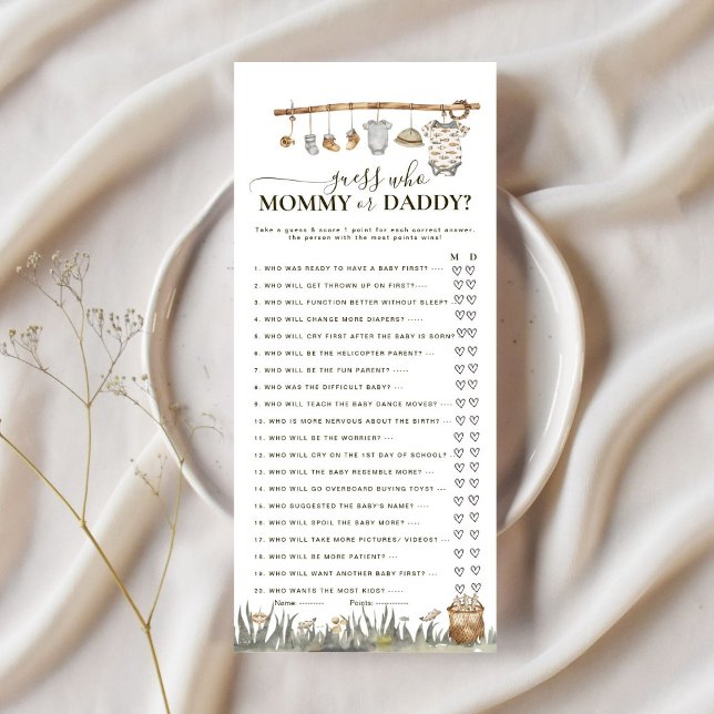 Raad mama of papa Reel Leuk Gevist Baby spel (Creator heeft geüpload)