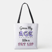 Raad Mijn Leeftijd Boodschappentas Tote Bag (Achterkant)