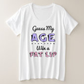 Raad Mijn Leeftijd Dames Basic T-Shirt Plus Size (Design voorkant)