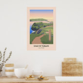 Raad ny Foillan Wandelroute Reisposter Poster (Keuken)