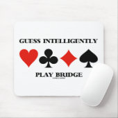 Raad op intelligente wijze Bridge afspelen (vier k Muismat (Met muis)