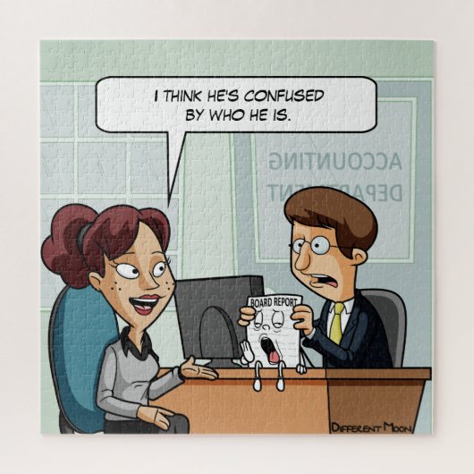 Raad van Bestuur Pun Jigzaag Puzzle Legpuzzel (Verticaal)