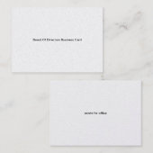 Raad van Bestuur Visitekaartje (Voorkant / Achterkant)