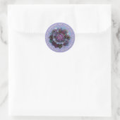Raad van Bladeren | Mandala Ronde Sticker (Tas)
