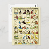 Raad van Chinees alfabet Briefkaart (Voorkant / Achterkant)