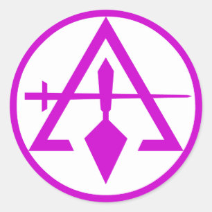 Raad van Cryptische Vrijmetselaars, NIET WATERDICH Ronde Sticker