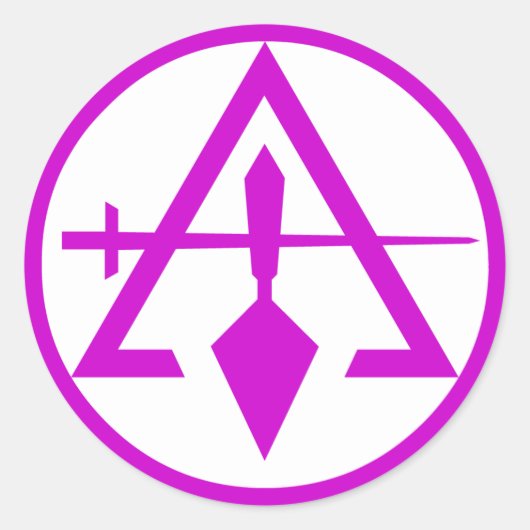 Raad van Cryptische Vrijmetselaars, NIET WATERDICH Ronde Sticker (Voorkant)