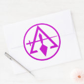 Raad van Cryptische Vrijmetselaars, NIET WATERDICH Ronde Sticker (Envelop)